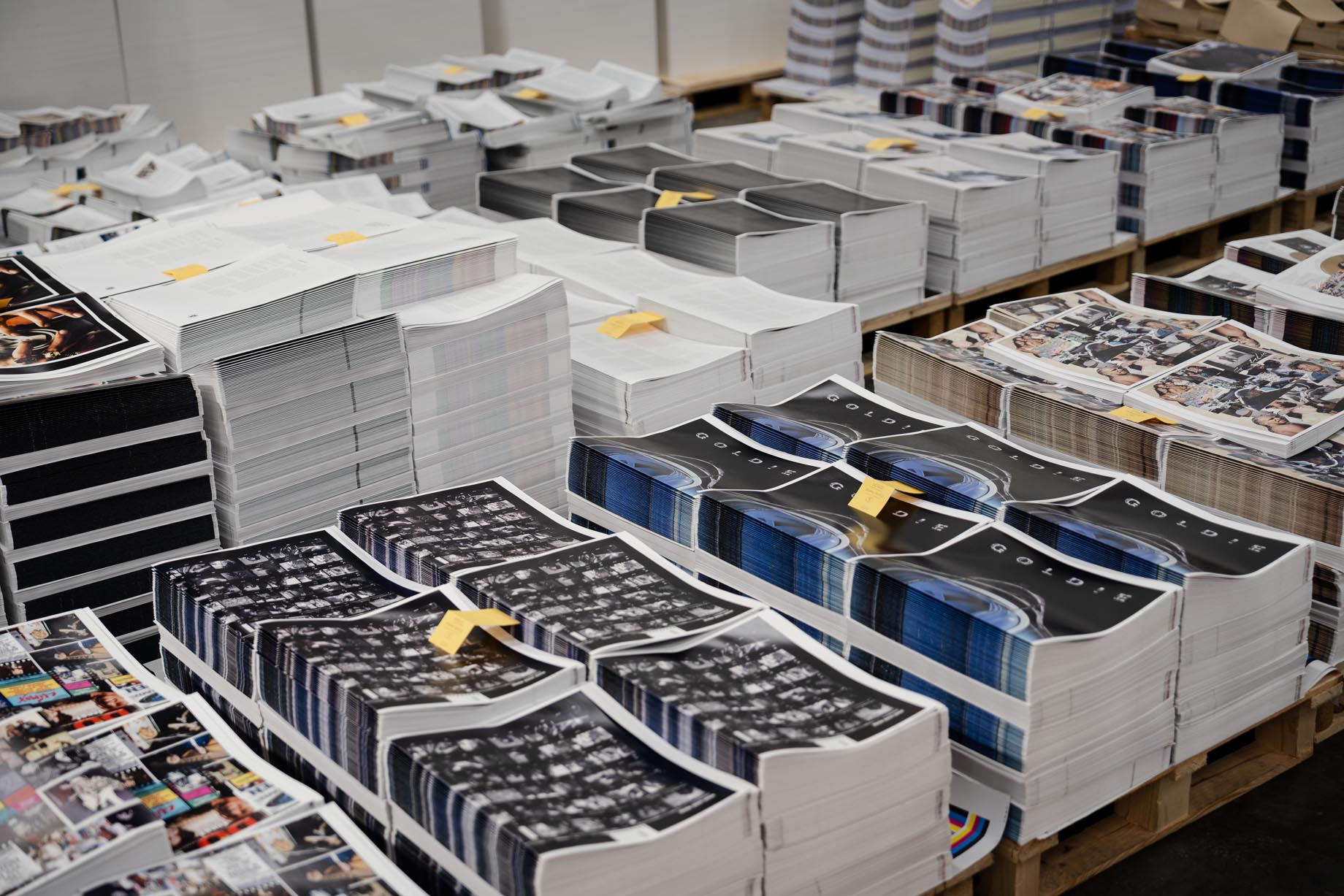 Paper collated ready to be bound into books