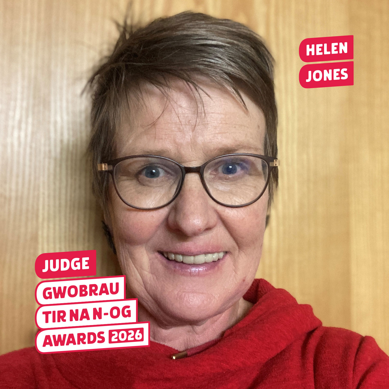 Helen Jones, a member of the Welsh-language Tir na n-Og Awards judging panel