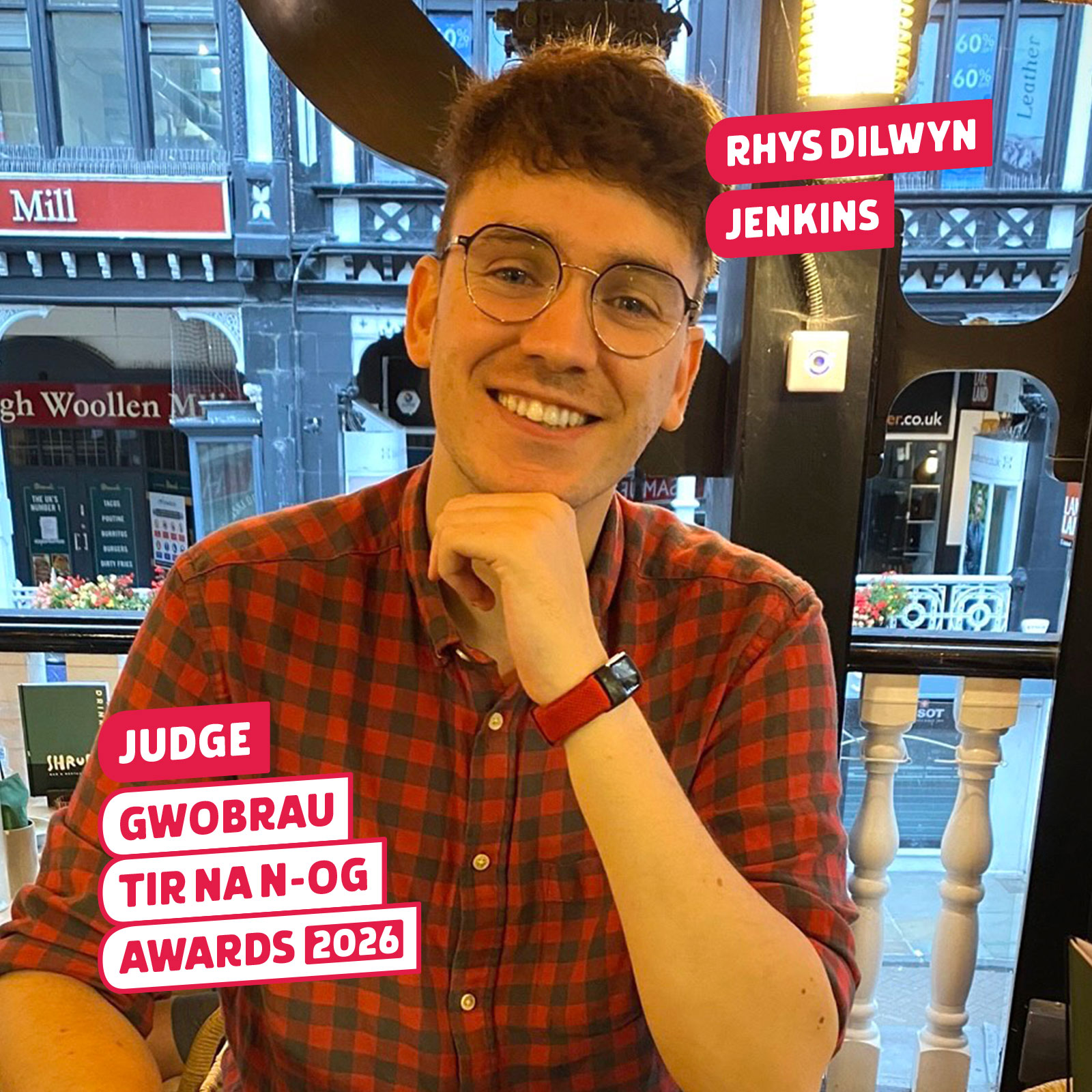 Rhys Dilwyn Jenkins, a member of the Welsh-language Tir na n-Og Awards judging panel