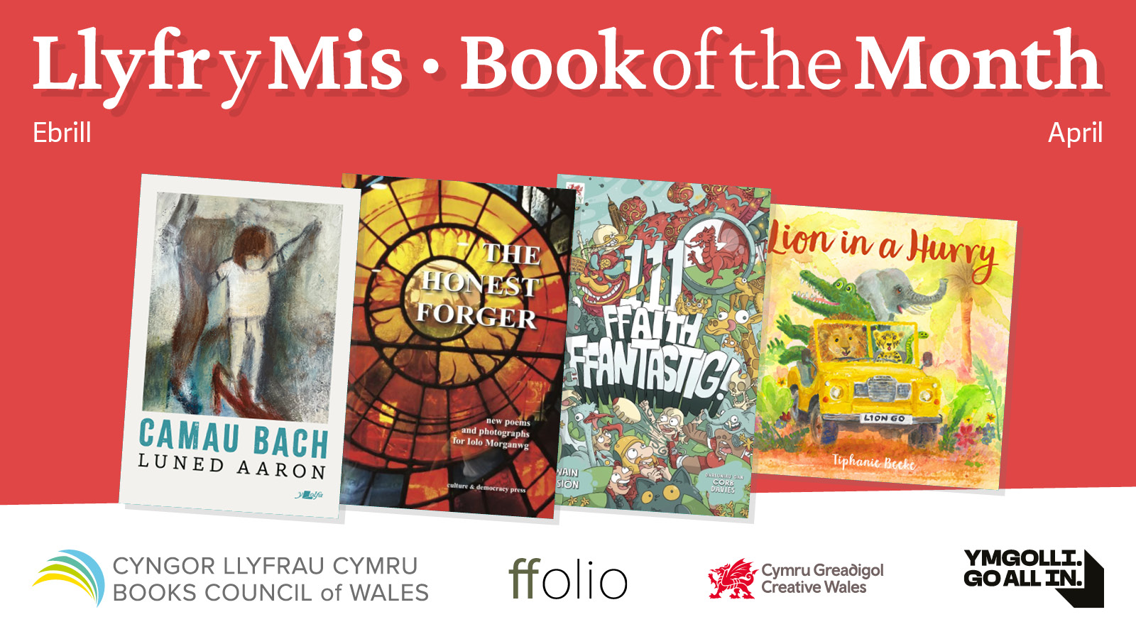 Llyfrau'r mis - Ebrill 2025